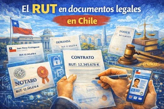 El RUT en documentos legales en Chile